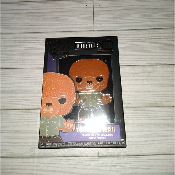 Universal Monsters The Wolf Man Funko POP! Enamel Pin Horror New #08 Classic - Picture 5 of 8